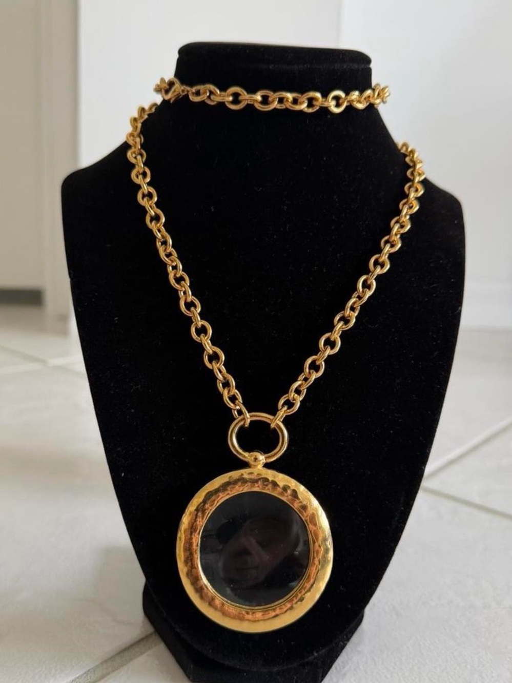 Gold Magnifier Chain Necklace
